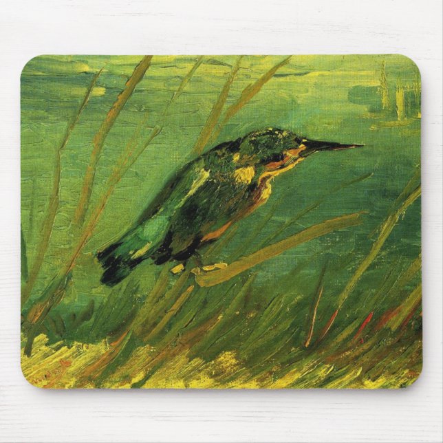 Mousepad Kingfisher por Vincent van Gogh (Frente)