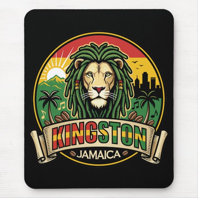 Mousepad Kingston Jamaica Island Caribbean (Frente)