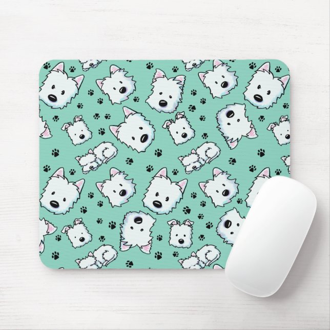 Mousepad KiniArt Amante do Westie (Com mouse)