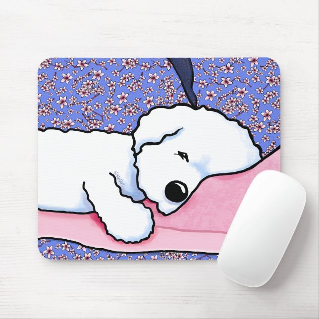 Mousepad KiniArt Cachorro Cansado Bichon (Com mouse)