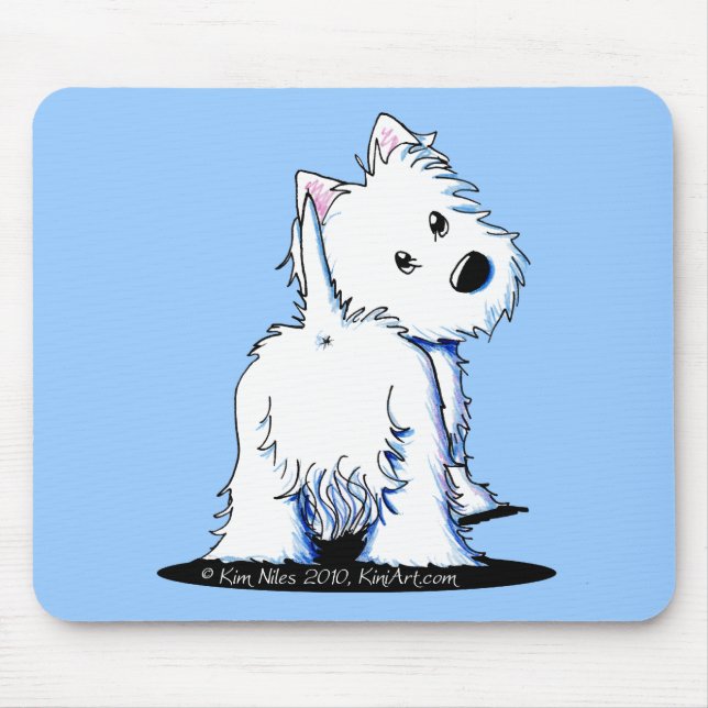 Mousepad KiniArt Fluffy Bumbum Westie (Frente)