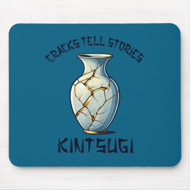 Mousepad Kintsugi Kintsukuroi Imperfect Japanese Art Motiva (Frente)