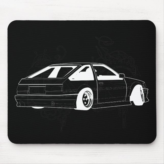 Mousepad KIS preto Levin AE86 (Frente)