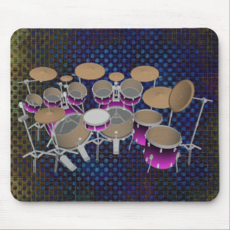 Mousepad Kit de Bateria de 10 Peças: Gradiente Violeta: Mou
