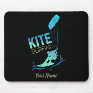 Mousepad Kite Surfing with Kiteboard for vintage Kite Nerd
