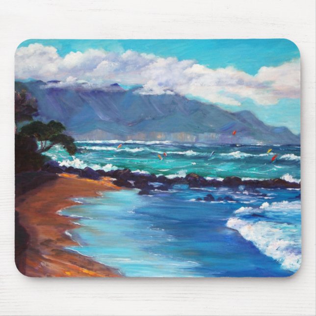 Mousepad Kitesailing em "Sprecks", Maui (Frente)