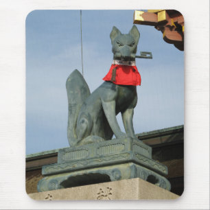 Mousepad Kitsune キ ツ ネ (Fox) com Key in Mouth