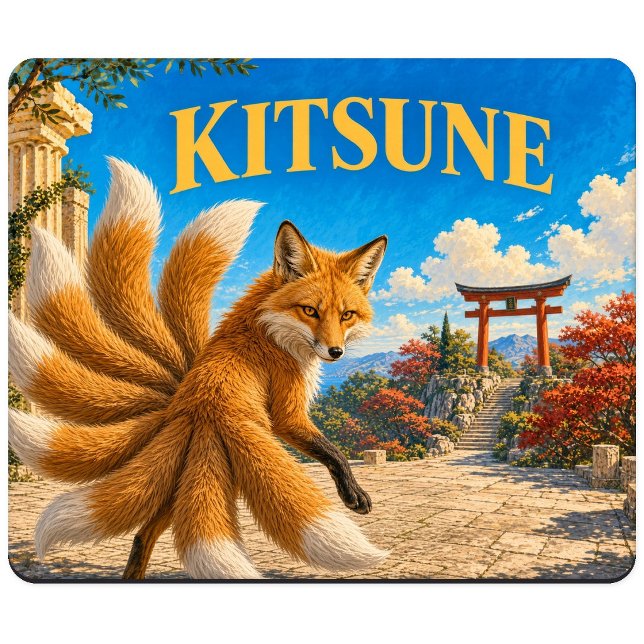 Mousepad Kitsune, Monstro de Fantasia Gótica (Criador carregado)