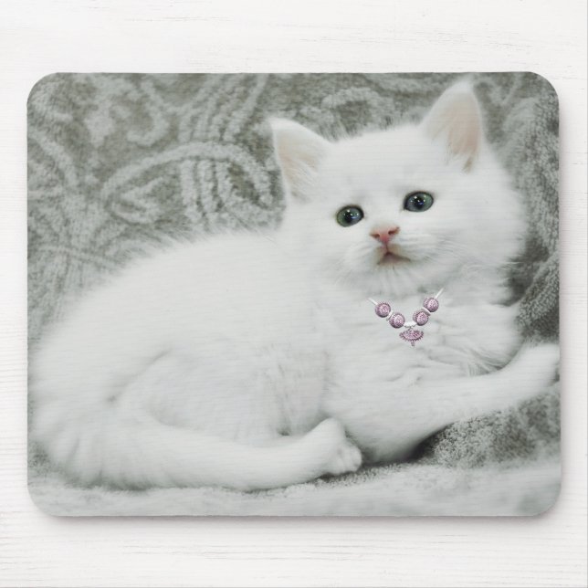 Mousepad Kitten Branco (Frente)