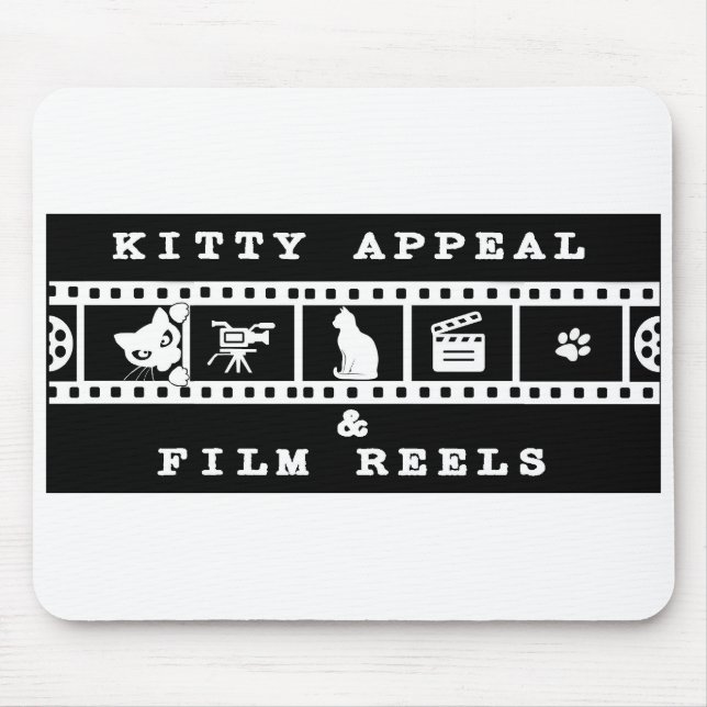 Mousepad Kitty Appeal & Film Reels Almofada de Mouse de Com (Frente)