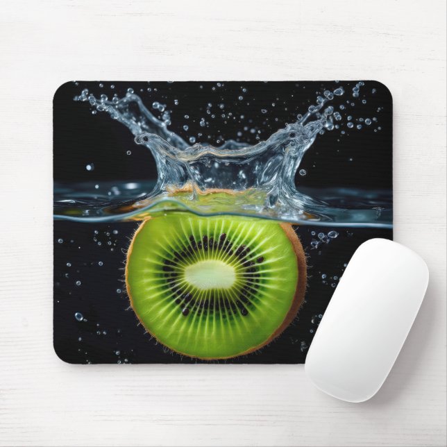 Mousepad Kiwi Slice Em Água (Com mouse)