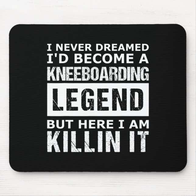 Mousepad Kneeboarding Masculino Engraçado para Homens (Frente)