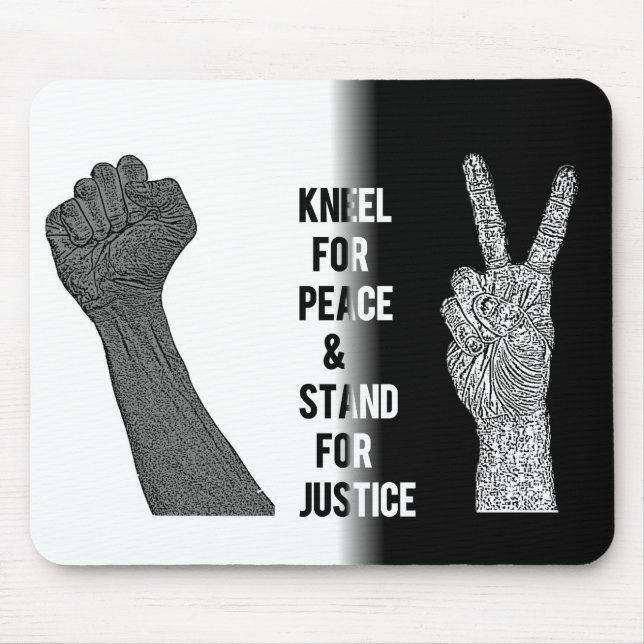 Mousepad Kneel for Peace and Stand for Justice (Frente)