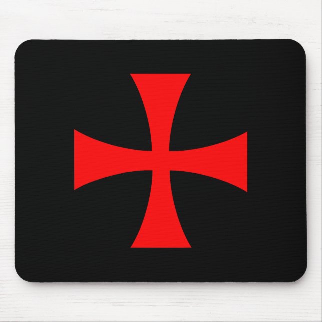 Mousepad Knights Templar Cross Catholic Christian Order The (Frente)