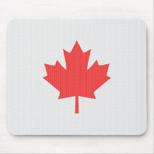 Mousepad Knit Style Maple Leaf Knitting Motif