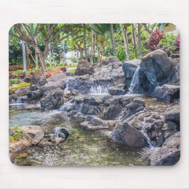 Mousepad Ko Olina O'Ahu Hawaii Waterfall (Frente)