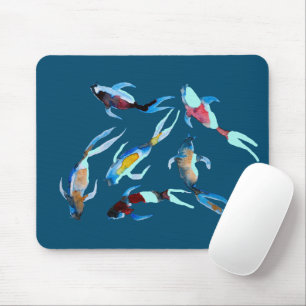 Mousepad koi Fish aquarela arte japonesa