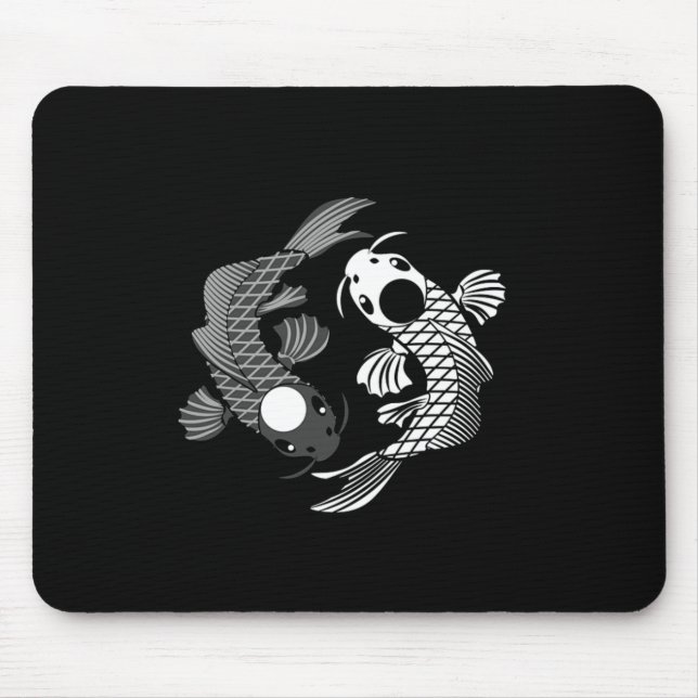 Mousepad Koi Fish Karma Yin Yang Destina Presente Espiritua (Frente)