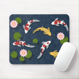 Mousepad Koi Fish Pond Japonês