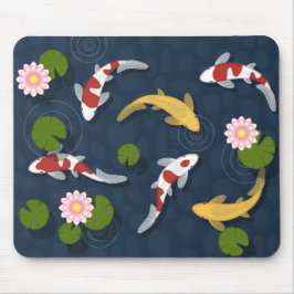 Mousepad Koi Fish Pond Japonês