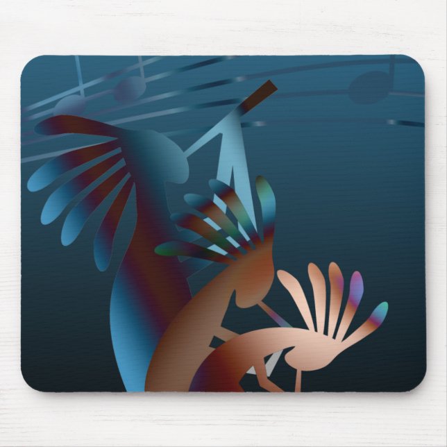 Mousepad Kokopelli Blues Music (Frente)