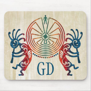 Mousepad KOKOPELLI / HOMEM NO MAZE + seu monograma