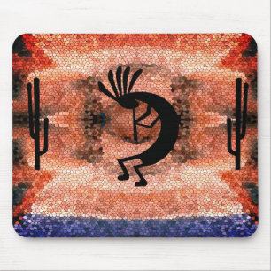 Mousepad Kokopelli Southwest Desert Mosaic Sunset