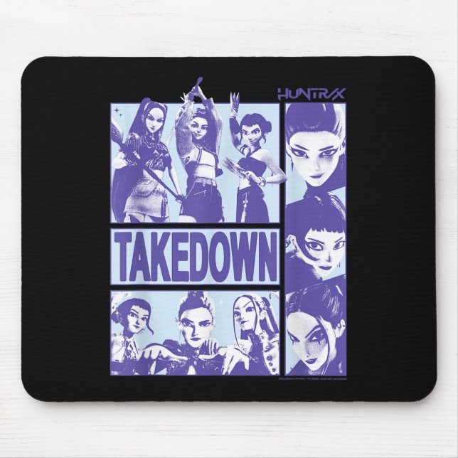 Mousepad Kp Demon Hunters Halloween Huntrix Takedown Panel  (Frente)