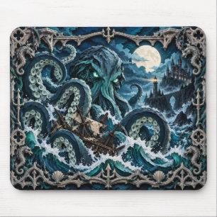 Mousepad Kraken, Monstro de Corte de Papel