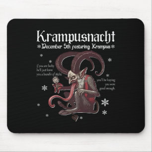 Mousepad Krampusnacht Monstro de Natal Krampus Amante Festa
