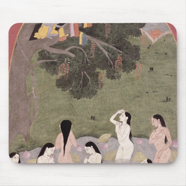 Mousepad Krishna com a roupa das meninas da vaca, (Frente)