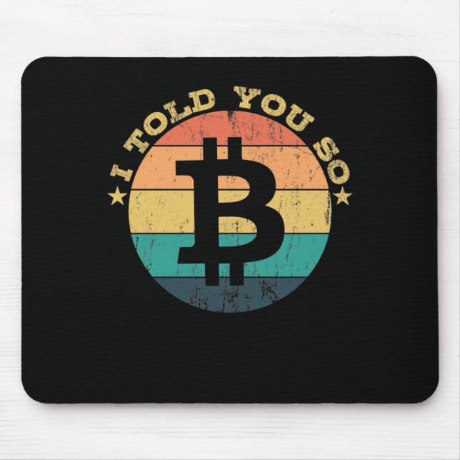 Mousepad Kryptowährung Eu Te Disse Isso, Bitmoney (Frente)