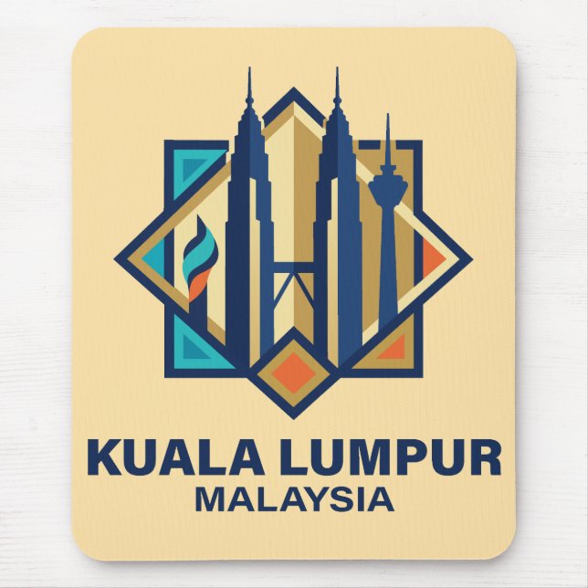 Mousepad Kuala Lumpur Malásia Sudeste Asiático (Frente)