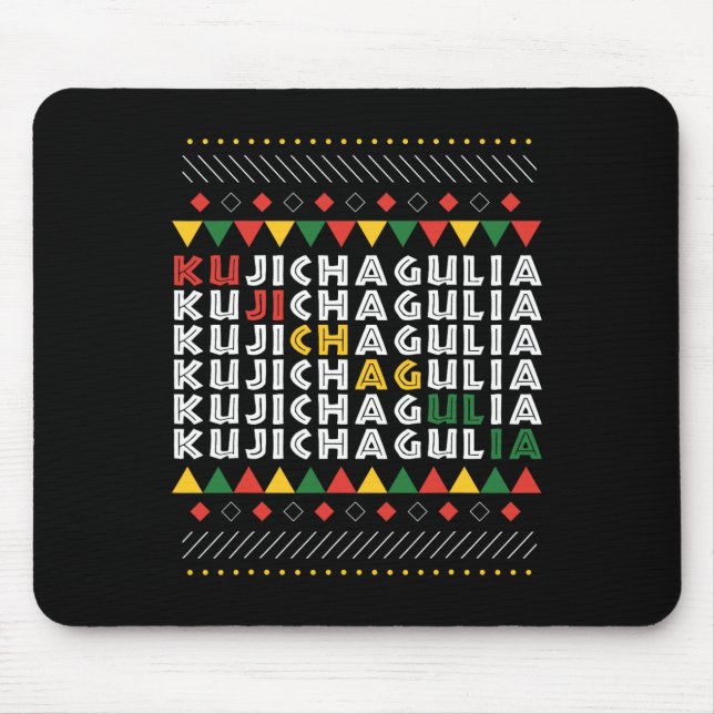 Mousepad Kujichagulia Kwanzaa - Self-Determi Afro-Americano (Frente)