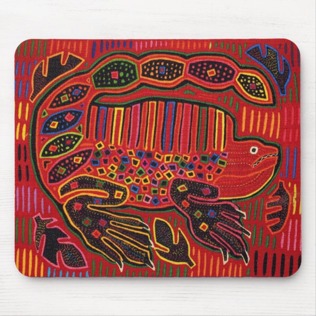 Mousepad Kuna Indian Iguana Mola (Frente)