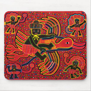 Mousepad Kuna Indian Storey Tringing Design