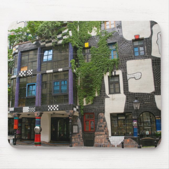 Mousepad Kunst Haus Wien na foto de Viena (Frente)