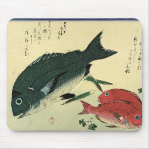 Mousepad Kurodai & Akadai - Impressão de Peixes Japoneses d