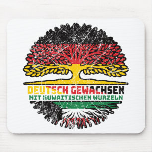 Mousepad Kuwait Kuwaitiano Alemão Alemanha Árvore Raiz