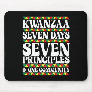 Mousepad Kwanzaa Sete Dias Sete Princípios Uma Comunidade