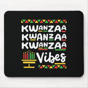 Mousepad Kwanzaa Vibes Retro Black Heritage Homens de Natal
