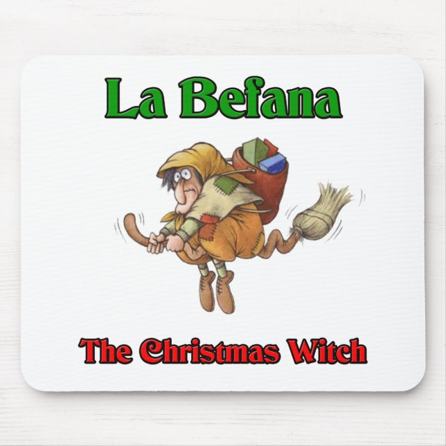Mousepad La Befana a bruxa do Natal. (Frente)