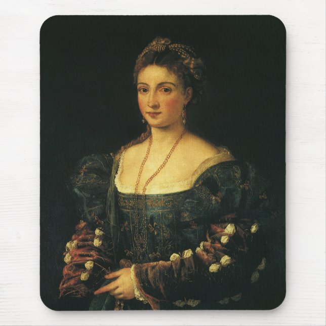 Mousepad La Bella, Duquesa de Urbino por Titian (Frente)