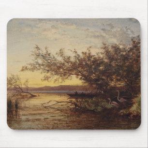 Mousepad La Camargue, Coucher De Soleil - Félix Ziem