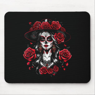Mousepad La Catrina Women Dia De Los Muertos Latina Cinco D