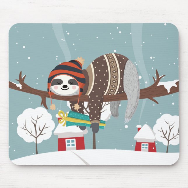 Mousepad Lã de Natal Bonita (Frente)