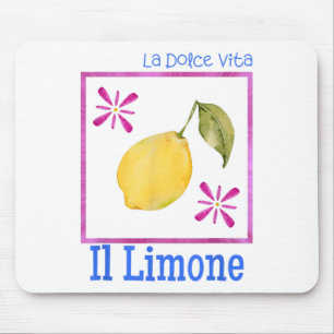 Mousepad La Dolce Vita Il Limone Tee Italiana Lemon Retro S
