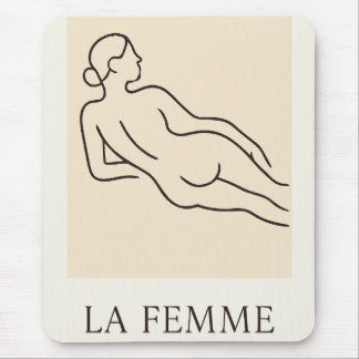Mousepad La Femme - Elegante Minimalista