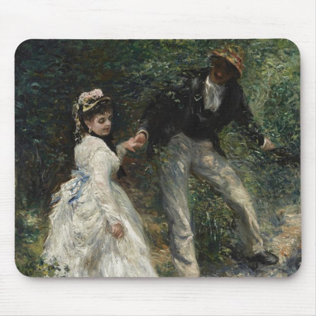Mousepad La Promenade Renoir Casal Andando Pintura (Frente)