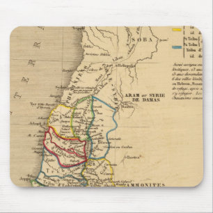 Mousepad La Terre Sainte partagee en 12 tributos